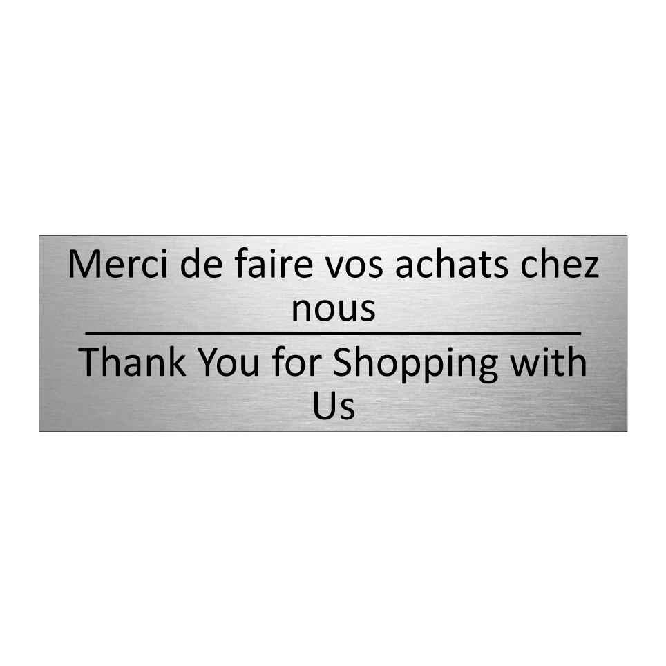 Merci de faire vos achats chez  /.../ - Thank You for Shopping with Us