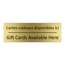 Cartes-cadeaux disponibles ici - Gift Cards Available Here