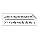 Cartes-cadeaux disponibles ici - Gift Cards Available Here