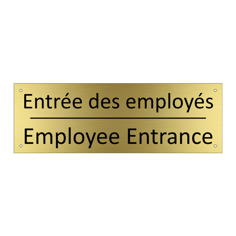 Entrée des employés - Employee Entrance