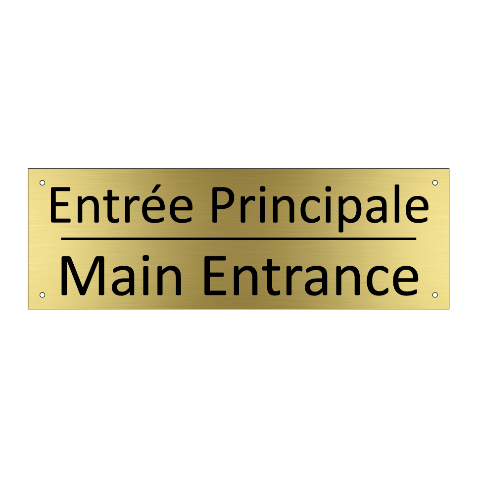 Entrée Principale - Main Entrance