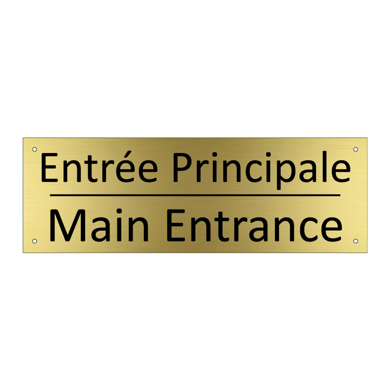 Entrée Principale - Main Entrance