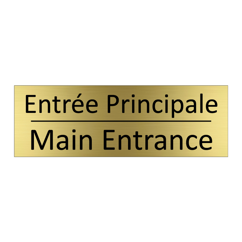 Entrée Principale - Main Entrance