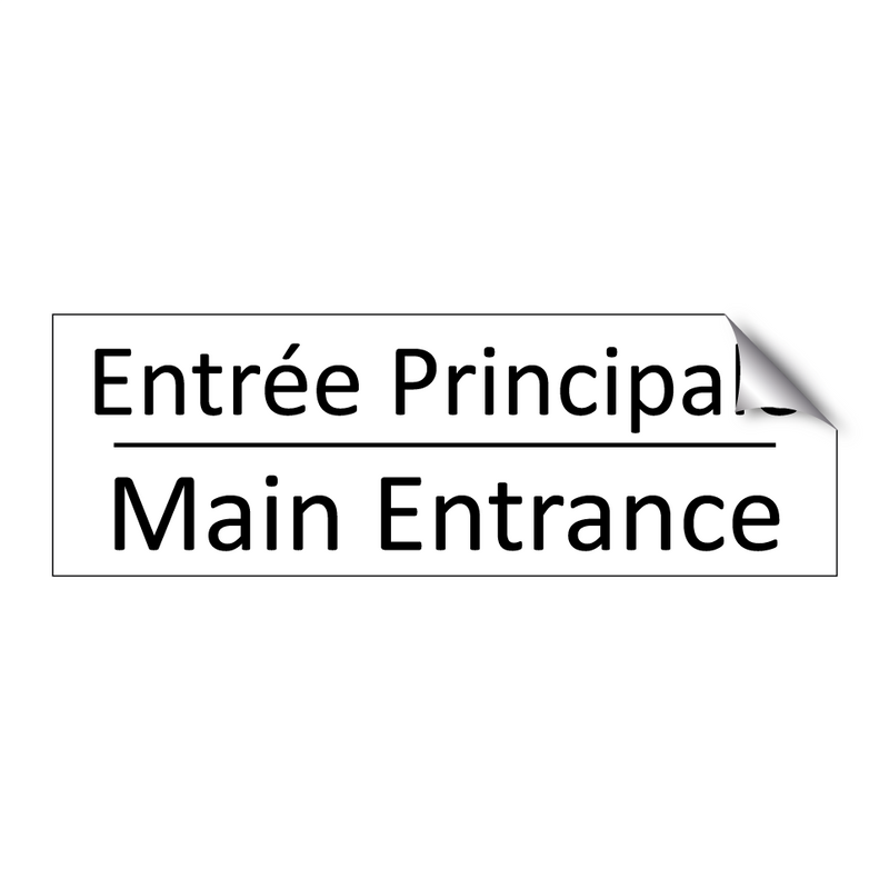 Entrée Principale - Main Entrance