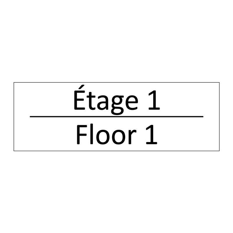 Étage 1 - Floor 1
