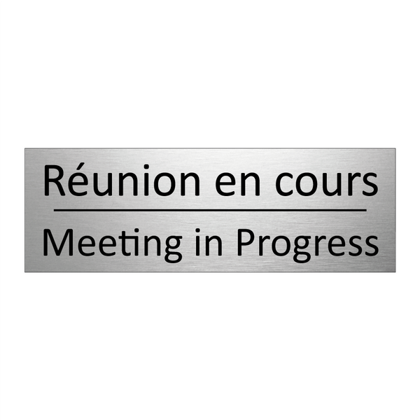Réunion en cours - Meeting in Progress