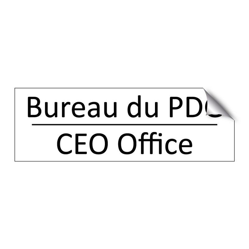 Bureau du PDG - CEO Office