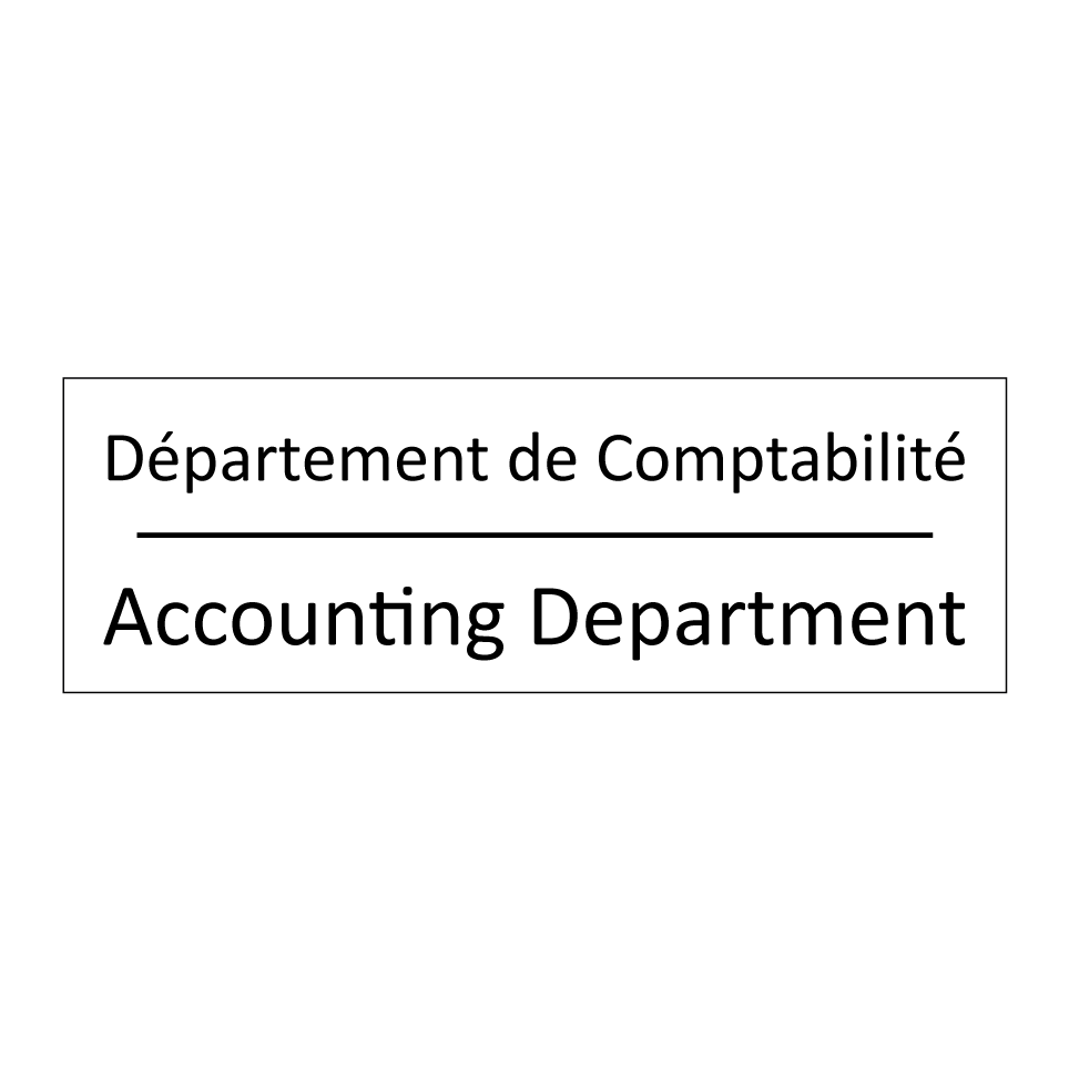 Département de Comptabilité - Accounting Department
