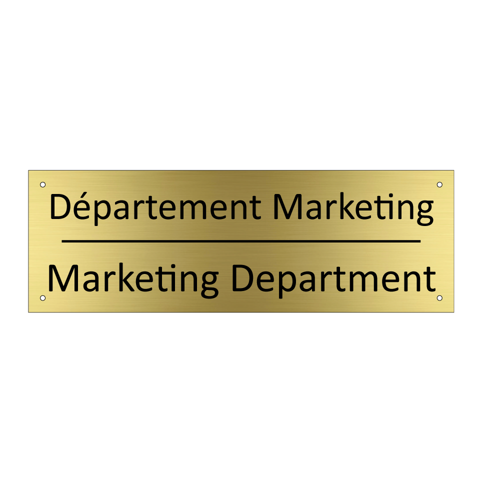 Département Marketing - Marketing Department