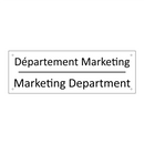 Département Marketing - Marketing Department