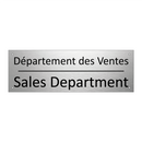 Département des Ventes - Sales Department