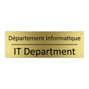 Département Informatique - IT Department