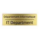 Département Informatique - IT Department