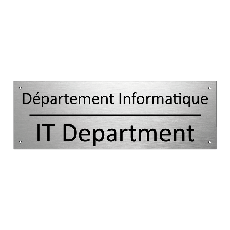 Département Informatique - IT Department