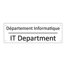 Département Informatique - IT Department