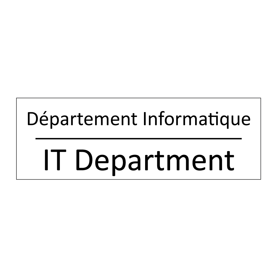 Département Informatique - IT Department