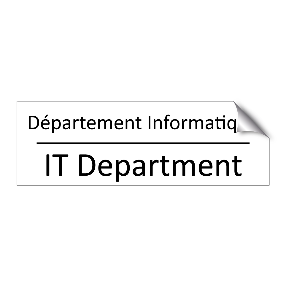 Département Informatique - IT Department