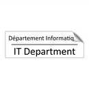 Département Informatique - IT Department