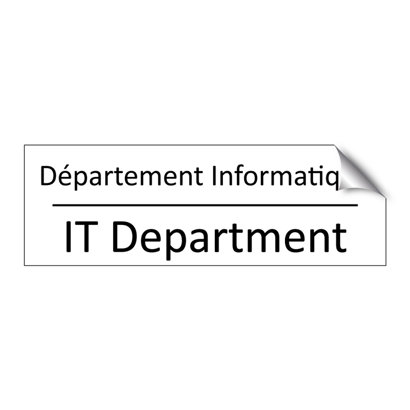 Département Informatique - IT Department
