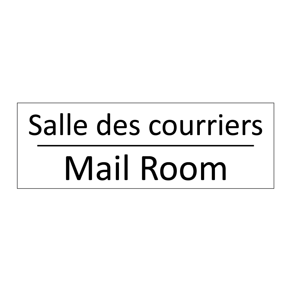 Salle des courriers - Mail Room