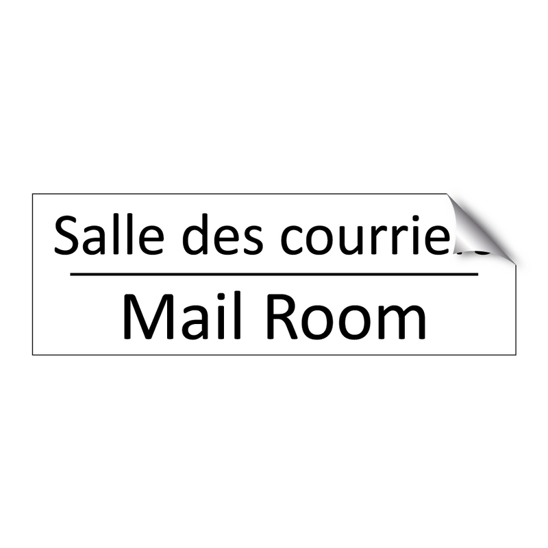Salle des courriers - Mail Room