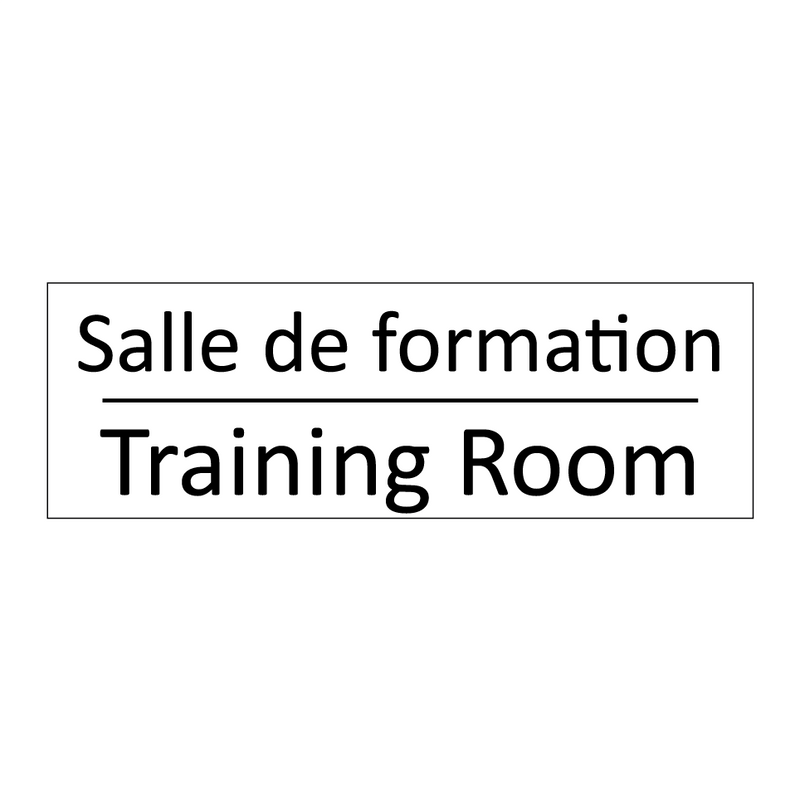 Salle de formation - Training Room