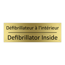 Défibrillateur à l'intérieur - Defibrillator Inside