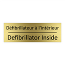 Défibrillateur à l'intérieur - Defibrillator Inside