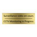 Surveillance vidéo en cours - CCTV Monitoring in Progress