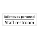 Toilettes du personnel - Staff restroom