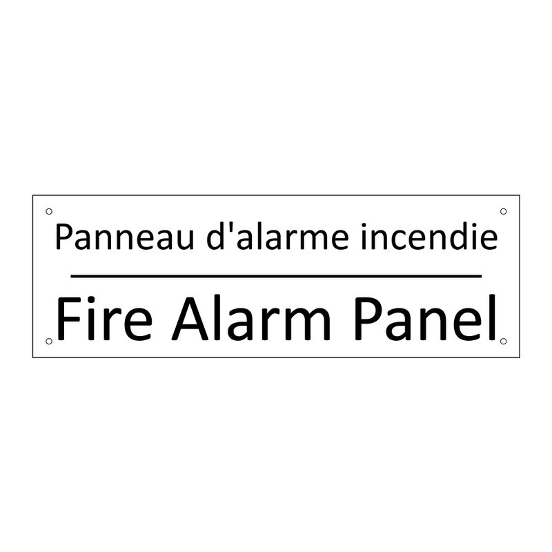 Panneau d'alarme incendie - Fire Alarm Panel