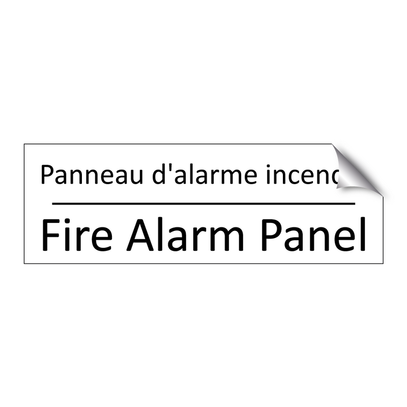 Panneau d'alarme incendie - Fire Alarm Panel