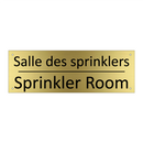 Salle des sprinklers - Sprinkler Room