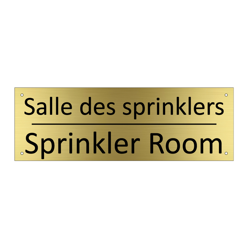 Salle des sprinklers - Sprinkler Room
