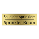 Salle des sprinklers - Sprinkler Room