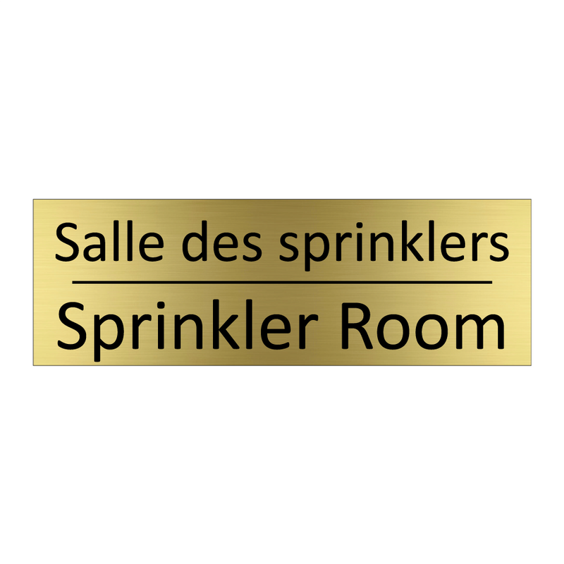 Salle des sprinklers - Sprinkler Room