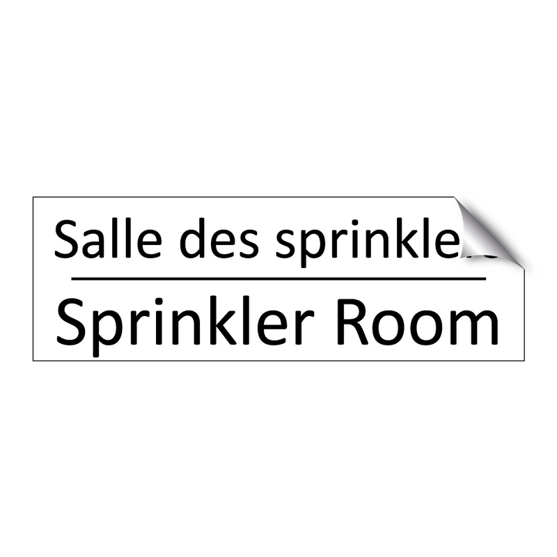 Salle des sprinklers - Sprinkler Room