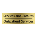 Services ambulatoires - Outpatient Services