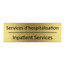 Services d'hospitalisation - Inpatient Services