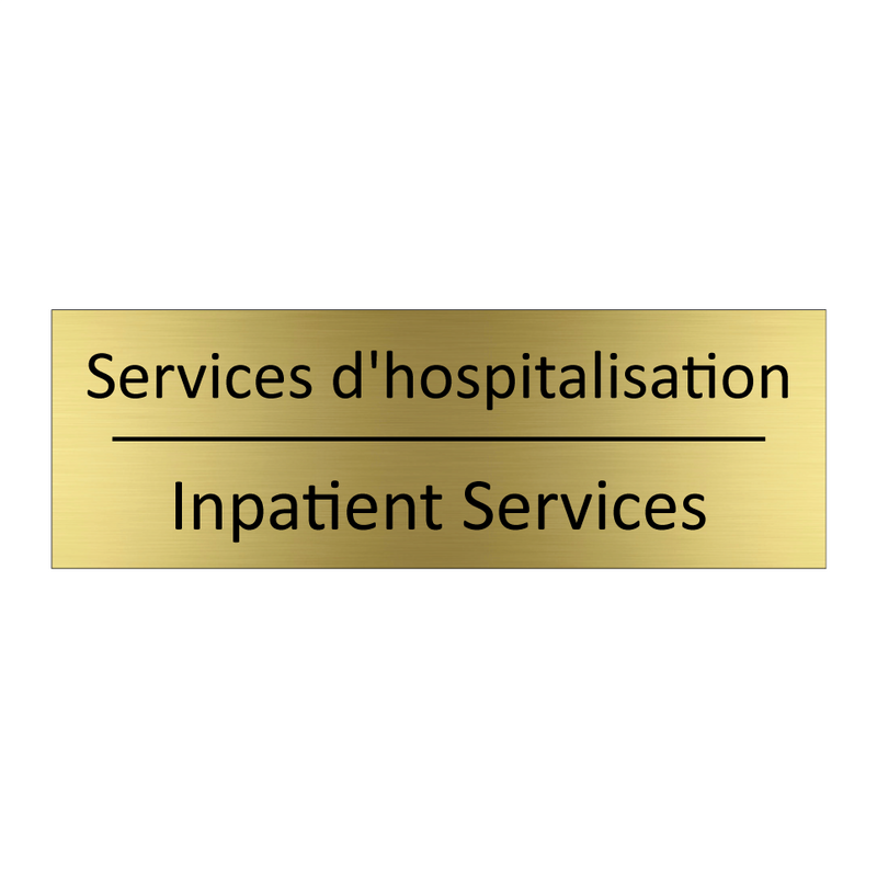 Services d'hospitalisation - Inpatient Services
