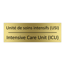 Unité de soins intensifs (USI) - Intensive Care Unit (ICU)