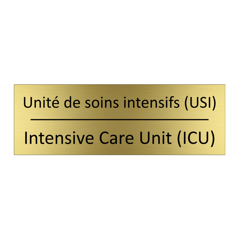 Unité de soins intensifs (USI) - Intensive Care Unit (ICU)