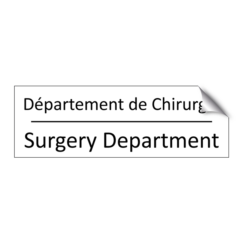 Département de Chirurgie - Surgery Department