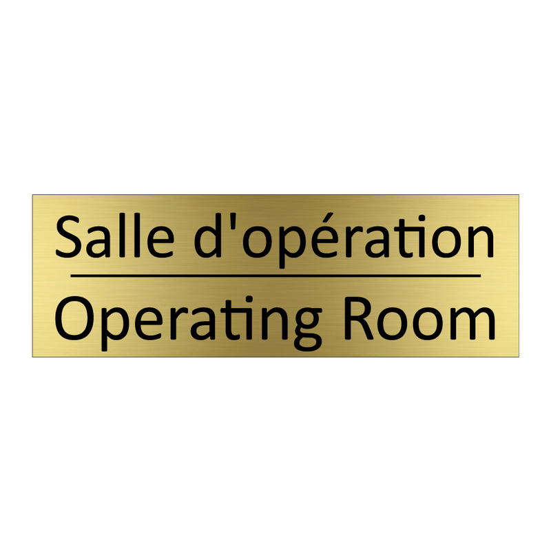 Salle d'opération - Operating Room
