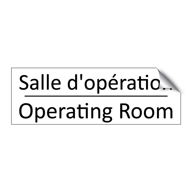 Salle d'opération - Operating Room