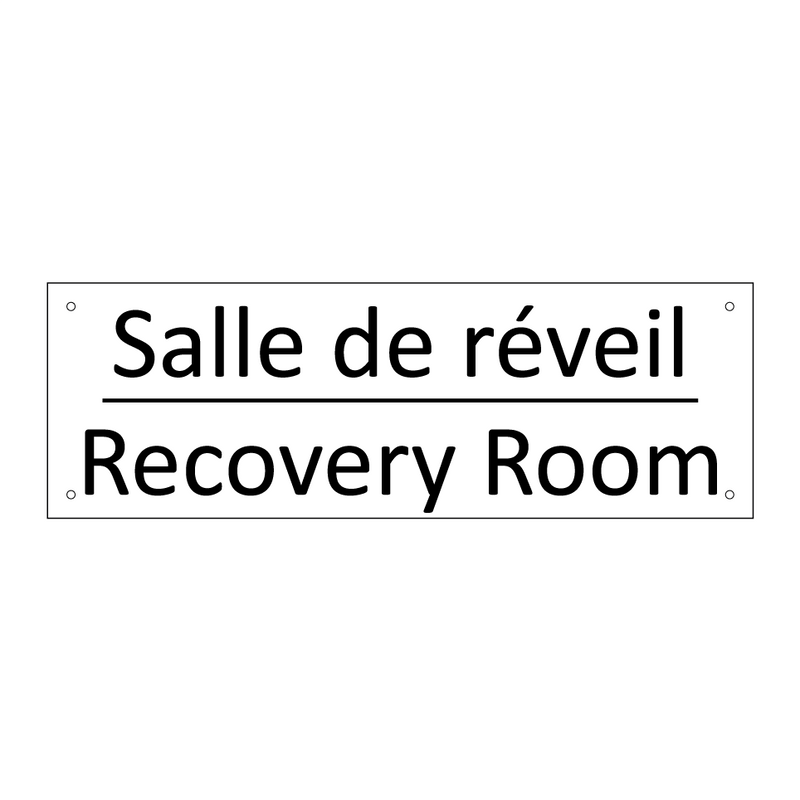 Salle de réveil - Recovery Room