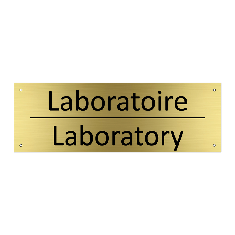 Laboratoire - Laboratory