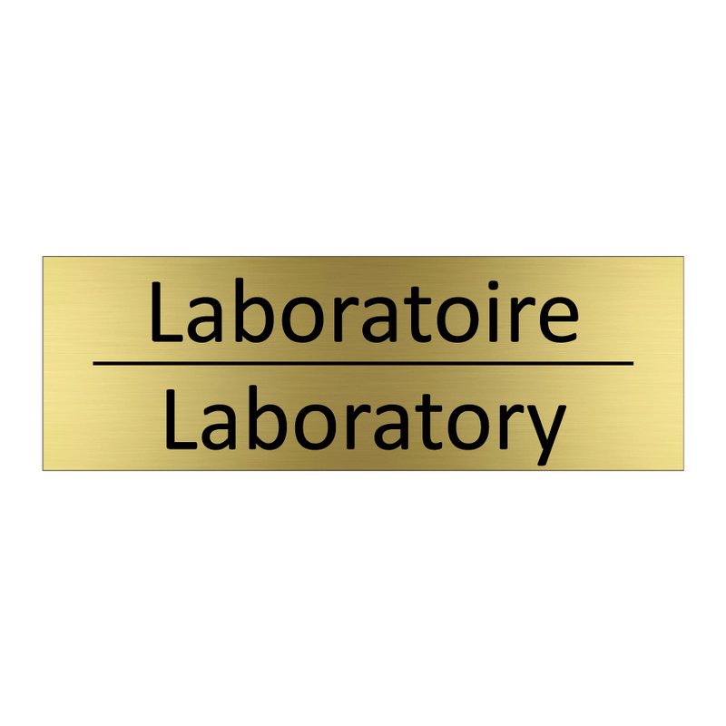 Laboratoire - Laboratory