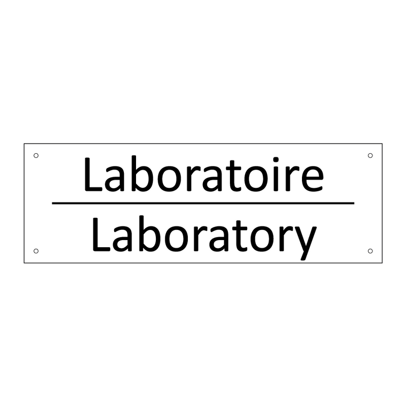 Laboratoire - Laboratory