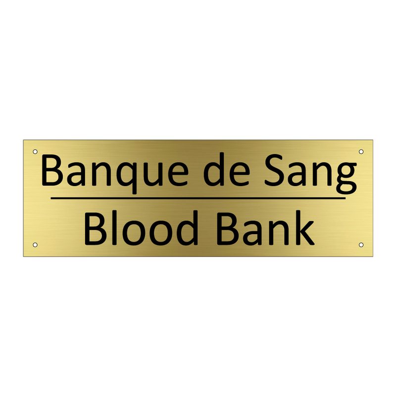 Banque de Sang - Blood Bank
